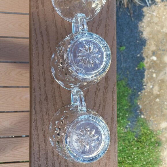 Vintage Anchor Hocking Crown Point Punch Glasses Cups Set of 7 - Picture 15 of 16